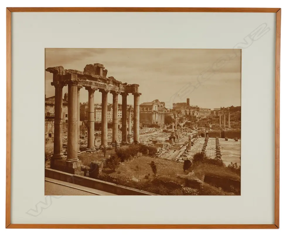 Unidentified photographer 'View of the Temple of Saturn in the Roman Forum about 1900', Image 1++